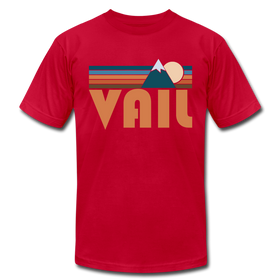 Vail, Colorado T-Shirt - Retro Mountain Unisex Vail T Shirt - red