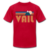 Vail, Colorado T-Shirt - Retro Mountain Unisex Vail T Shirt - red