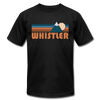 Whistler, Canada T-Shirt - Retro Mountain Unisex Whistler T Shirt - black