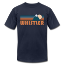 Whistler, Canada T-Shirt - Retro Mountain Unisex Whistler T Shirt - navy