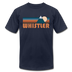 Whistler, Canada T-Shirt - Retro Mountain Unisex Whistler T Shirt - navy