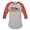 Banff, Canada Baseball T-Shirt - Retro Mountain Unisex Banff Raglan T Shirt