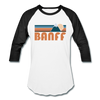 Banff, Canada Baseball T-Shirt - Retro Mountain Unisex Banff Raglan T Shirt