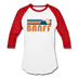 Banff, Canada Baseball T-Shirt - Retro Mountain Unisex Banff Raglan T Shirt - white/red