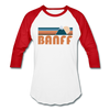 Banff, Canada Baseball T-Shirt - Retro Mountain Unisex Banff Raglan T Shirt