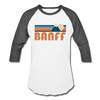 Banff, Canada Baseball T-Shirt - Retro Mountain Unisex Banff Raglan T Shirt