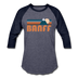 Banff, Canada Baseball T-Shirt - Retro Mountain Unisex Banff Raglan T Shirt - heather blue/navy