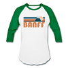 Banff, Canada Baseball T-Shirt - Retro Mountain Unisex Banff Raglan T Shirt