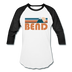 Bend, Oregon Baseball T-Shirt - Retro Mountain Unisex Bend Raglan T Shirt - white/black