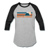 Beaver Creek, Colorado Baseball T-Shirt - Retro Mountain Unisex Beaver Creek Raglan T Shirt - heather gray/black