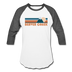 Beaver Creek, Colorado Baseball T-Shirt - Retro Mountain Unisex Beaver Creek Raglan T Shirt - white/charcoal