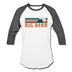 Big Bear, California Baseball T-Shirt - Retro Mountain Unisex Big Bear Raglan T Shirt - white/charcoal