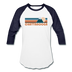 Chattanooga, Tennessee Baseball T-Shirt - Retro Mountain Unisex Chattanooga Raglan T Shirt - white/navy