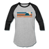 Chattanooga, Tennessee Baseball T-Shirt - Retro Mountain Unisex Chattanooga Raglan T Shirt - heather gray/black