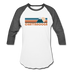 Chattanooga, Tennessee Baseball T-Shirt - Retro Mountain Unisex Chattanooga Raglan T Shirt - white/charcoal
