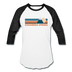 Colorado Springs, Colorado Baseball T-Shirt - Retro Mountain Unisex Colorado Springs Raglan T Shirt - white/black