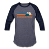 Colorado Springs, Colorado Baseball T-Shirt - Retro Mountain Unisex Colorado Springs Raglan T Shirt