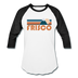 Frisco, Colorado Baseball T-Shirt - Retro Mountain Unisex Frisco Raglan T Shirt - white/black