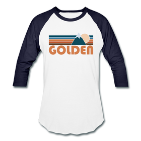 Golden, Colorado Baseball T-Shirt - Retro Mountain Unisex Golden Raglan T Shirt