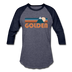 Golden, Colorado Baseball T-Shirt - Retro Mountain Unisex Golden Raglan T Shirt - heather blue/navy