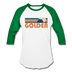 Golden, Colorado Baseball T-Shirt - Retro Mountain Unisex Golden Raglan T Shirt - white/kelly green