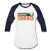 Idaho Baseball T-Shirt - Retro Mountain Unisex Idaho Raglan T Shirt - white/navy