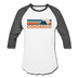 Colorado Baseball T-Shirt - Retro Mountain Unisex Colorado Raglan T Shirt - white/charcoal