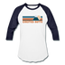 Crested Butte, Colorado Baseball T-Shirt - Retro Mountain Unisex Crested Butte Raglan T Shirt - white/navy