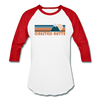 Crested Butte, Colorado Baseball T-Shirt - Retro Mountain Unisex Crested Butte Raglan T Shirt