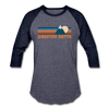 Crested Butte, Colorado Baseball T-Shirt - Retro Mountain Unisex Crested Butte Raglan T Shirt