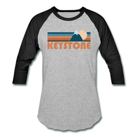 Keystone, Colorado Baseball T-Shirt - Retro Mountain Unisex Keystone Raglan T Shirt