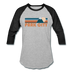 Park City, Utah Baseball T-Shirt - Retro Mountain Unisex Park City Raglan T Shirt - heather gray/black