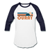 Ouray, Colorado Baseball T-Shirt - Retro Mountain Unisex Ouray Raglan T Shirt - white/navy
