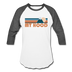 Mount Hood, Oregon Baseball T-Shirt - Retro Mountain Unisex Mount Hood Raglan T Shirt - white/charcoal