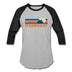 Steamboat, Colorado Baseball T-Shirt - Retro Mountain Unisex Steamboat Raglan T Shirt - heather gray/black