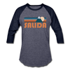 Salida, Colorado Baseball T-Shirt - Retro Mountain Unisex Salida Raglan T Shirt