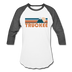 Truckee, California Baseball T-Shirt - Retro Mountain Unisex Truckee Raglan T Shirt - white/charcoal