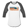 Truckee, California Baseball T-Shirt - Retro Mountain Unisex Truckee Raglan T Shirt - white/charcoal