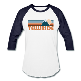 Telluride, Colorado Baseball T-Shirt - Retro Mountain Unisex Telluride Raglan T Shirt