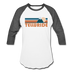 Telluride, Colorado Baseball T-Shirt - Retro Mountain Unisex Telluride Raglan T Shirt - white/charcoal