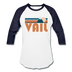 Vail, Colorado Baseball T-Shirt - Retro Mountain Unisex Vail Raglan T Shirt - white/navy