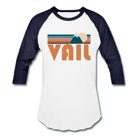 Vail, Colorado Baseball T-Shirt - Retro Mountain Unisex Vail Raglan T Shirt