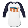 Vail, Colorado Baseball T-Shirt - Retro Mountain Unisex Vail Raglan T Shirt