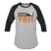 Vail, Colorado Baseball T-Shirt - Retro Mountain Unisex Vail Raglan T Shirt - heather gray/black