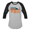 Vail, Colorado Baseball T-Shirt - Retro Mountain Unisex Vail Raglan T Shirt