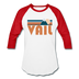 Vail, Colorado Baseball T-Shirt - Retro Mountain Unisex Vail Raglan T Shirt - white/red