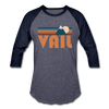 Vail, Colorado Baseball T-Shirt - Retro Mountain Unisex Vail Raglan T Shirt