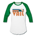 Vail, Colorado Baseball T-Shirt - Retro Mountain Unisex Vail Raglan T Shirt - white/kelly green