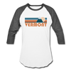 Vermont Baseball T-Shirt - Retro Mountain Unisex Vermont Raglan T Shirt