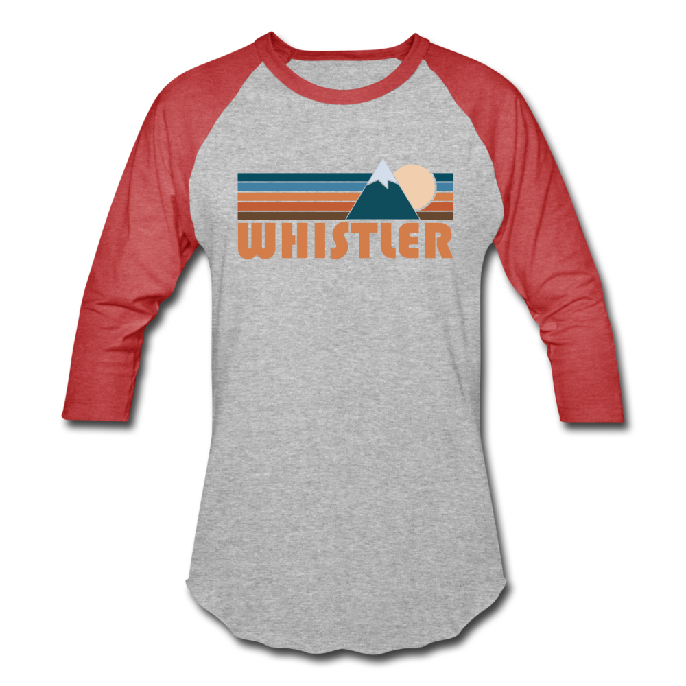 Whistler, Canada Baseball T-Shirt - Retro Mountain Unisex Whistler Rag